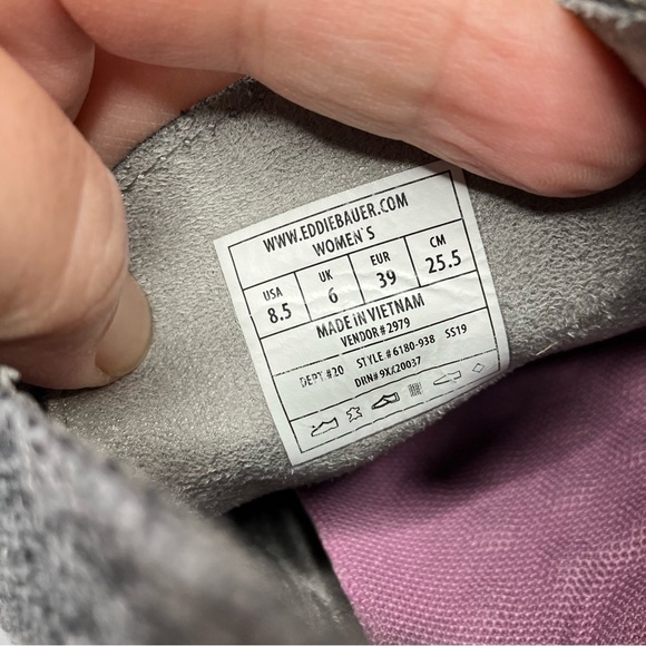 Eddie Bauer Transition Chukka boot lace up gray suede woven size 8.5 - Picture 7 of 8